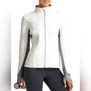 Athleta Upside Quilted Fitted Jacket Full Zip XS